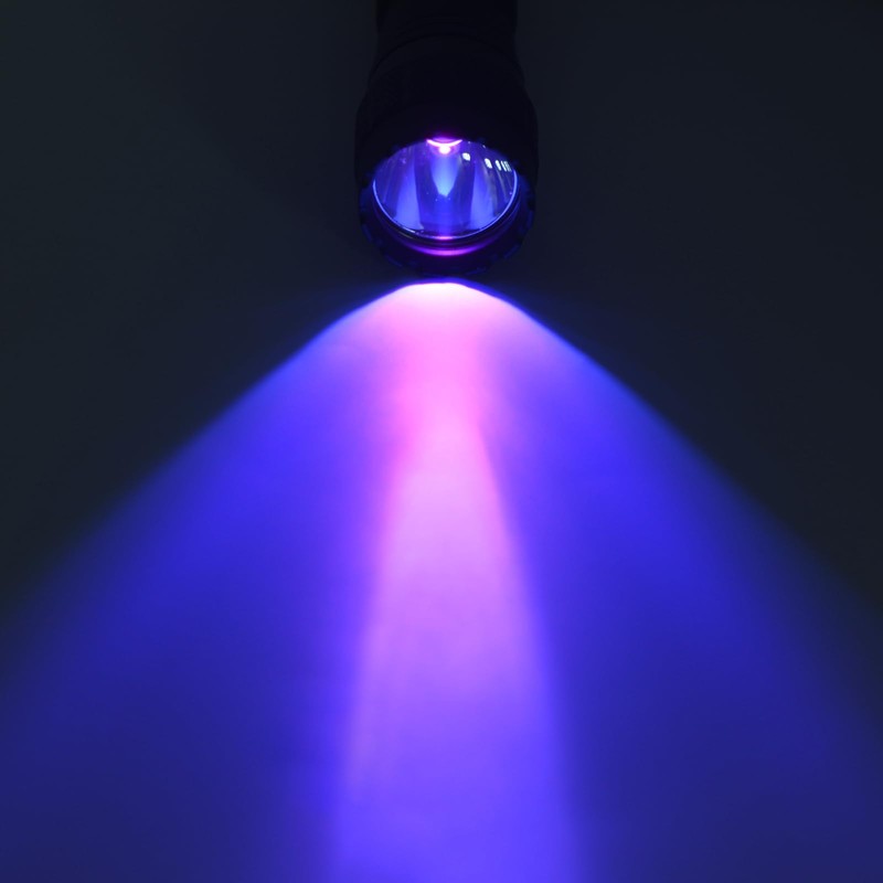 ULTRAFIRE 365nm UV Flashlight, 10W Single Mode Black Light Flashlight,