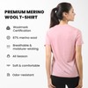 innotree Merino Wool T Shirts Women, Odor-Resistant Crew Neck Tops