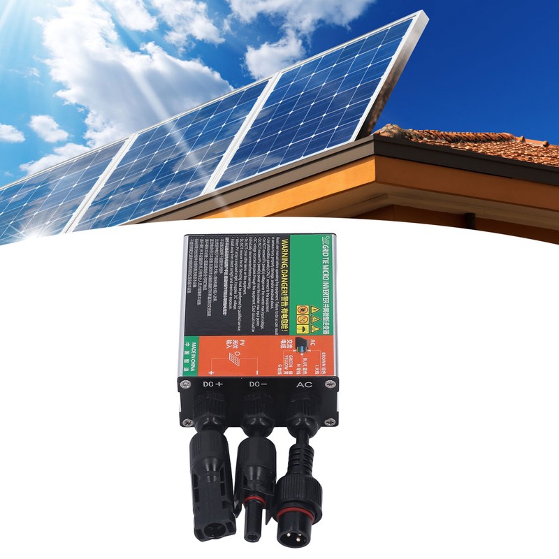 MPPT Solar Grid Tie Inverter Pure Sine Waving Aluminium Alloy