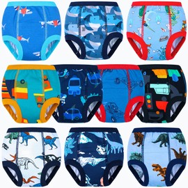BIG ELEPHANT Potty Training Underwear 10 Packs Absorbent Toddler Training Pants for Boys and Girls, 5-6Y