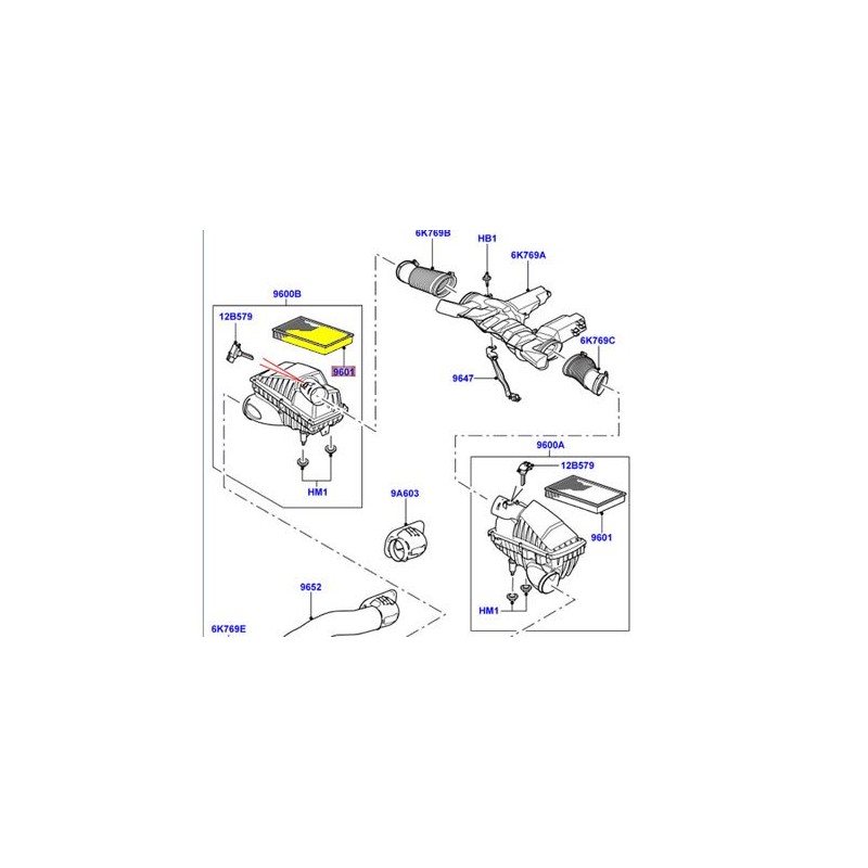Genuine LAND ROVER AIR FILTER RANGE ROVER LR4 SPORT LR161843
