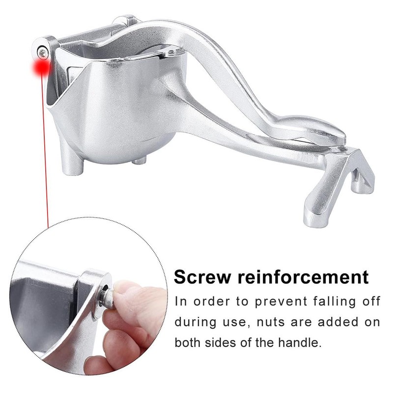 AIMALL Stainless Steel Manual Juicer, Multi-Function Fruit and Nut Squeezer,