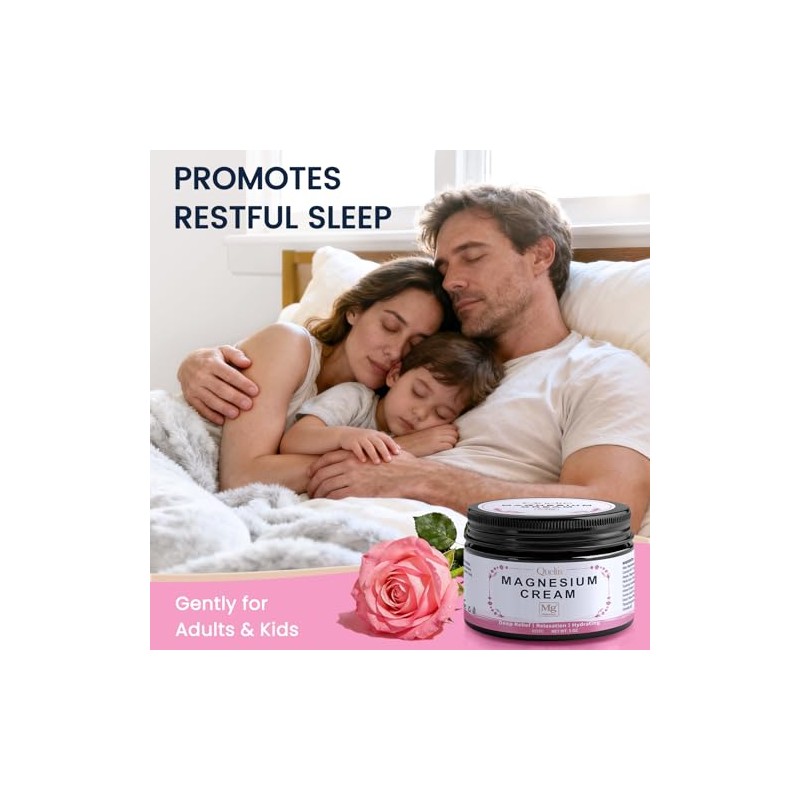 Loci?n de Magnesio, Crema de Magnesio para Dormir