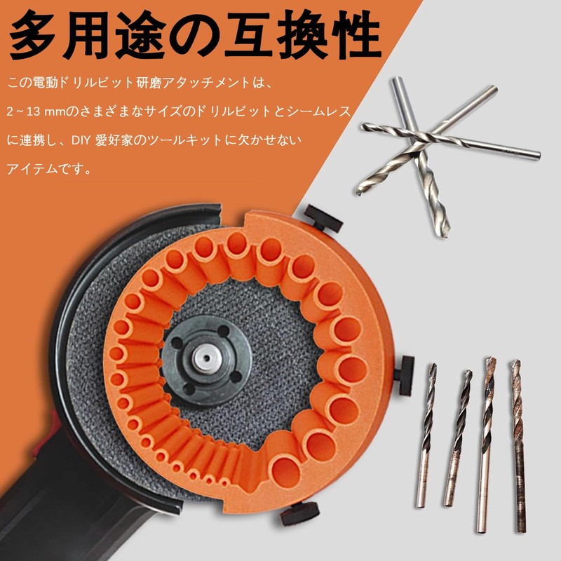 Refoiner Drill Bit Sharpener for Grinders, Handheld Drill Sharpener, Drill