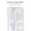 Sosoport 200pcs Clear Pof Heat Shrink Bags Transparent Shrinkable Packaging