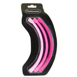Fashionista 6" Shades of Pink Banana Clip Hair Combs - 3 Pcs.