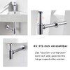 Sink Siphon, Chrome & Black