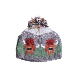 Pachamama Handknitted Medium 4-6 Cup 1.2L Wool Tea Cosy/Teapot Cover - Highland Cow Pattern Insulated Handmade Fair Trade Multicoloured