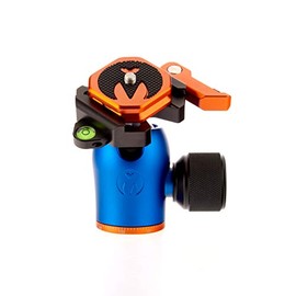3 Legged Thing AirHed Pro Lever Arca-Swiss Compatible Tripod Ball Head with 360 Degree Panning Base and Detachable Lever Clamp - Tripod and Monopod Compatible (AHPRO-LV-BLUE)