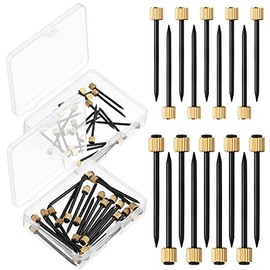 Picture Hanging Nails Picture Frame Nails Black Steel Nails and Brass Head Picture Frame Hangers Nails Hardware, 5-30 lbs (50 Pieces,Medium, Large)