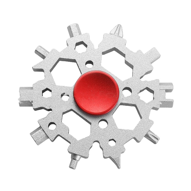 23 In 1 Snow-flake Multi-Tool with Fidget Toys Function Snowflake