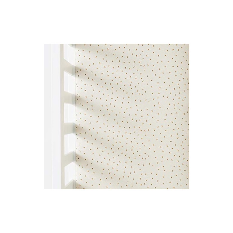 The Little Green Sheep Organic Crib Fitted Sheet, Lightweight &