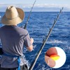 PATIKIL Fishing Foam Floats 3 Sizes, 60Pcs Oval Snell Floats