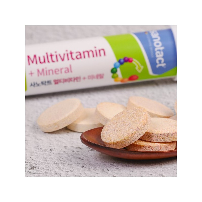 사노탁트 발포 멀티비타민 미네랄 20정 x 4개 Sanotact Effervescent Multivitamin