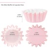 Caperci Grease-Resistant Pink Mini Cupcake Liners 200 Counts - Heavy