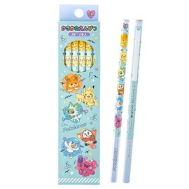 Showa Notebook 452729010 Pocket Monster Pencil, 2B, Pack of 12, Hexagonal Axis, Colorful Pop,