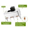 Chanzon SPDT Mini Micro Slide Switch 1p2t 2 Position 25pcs