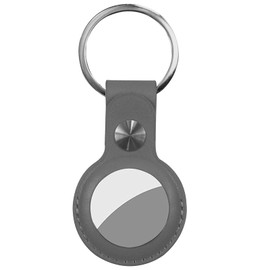 Etui für AirTag Echtleder, Schutzhülle mit Schlüsselbundring, Anti-Scratch