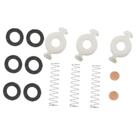 Kisangel Trumpet Cornet Piston Spring Repair Set Black and White Felt Valve Springs Cork Pads 10-Piece Replacement Accessories for Brass Instruments