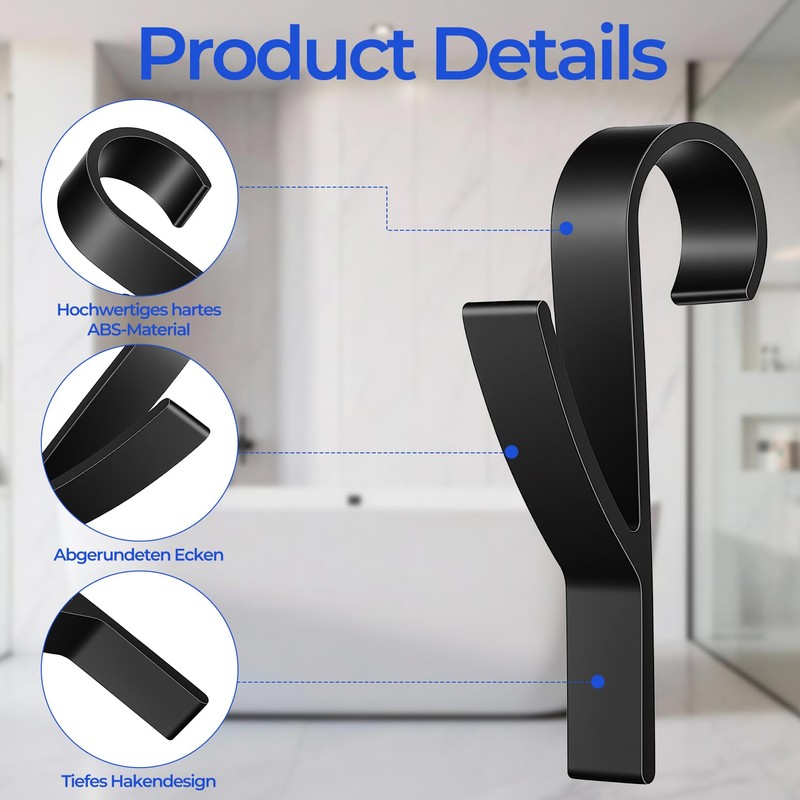 FengFution 16 PcsRadiator Hooks for Towels, Bathroom Radiator Towel Rail