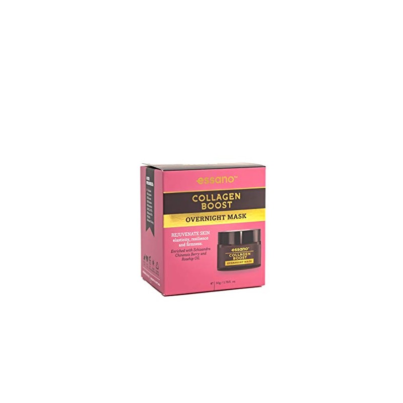 Essano Collagen Boost Overnight Mask - Rejuvenating Elasticity, Resilience and