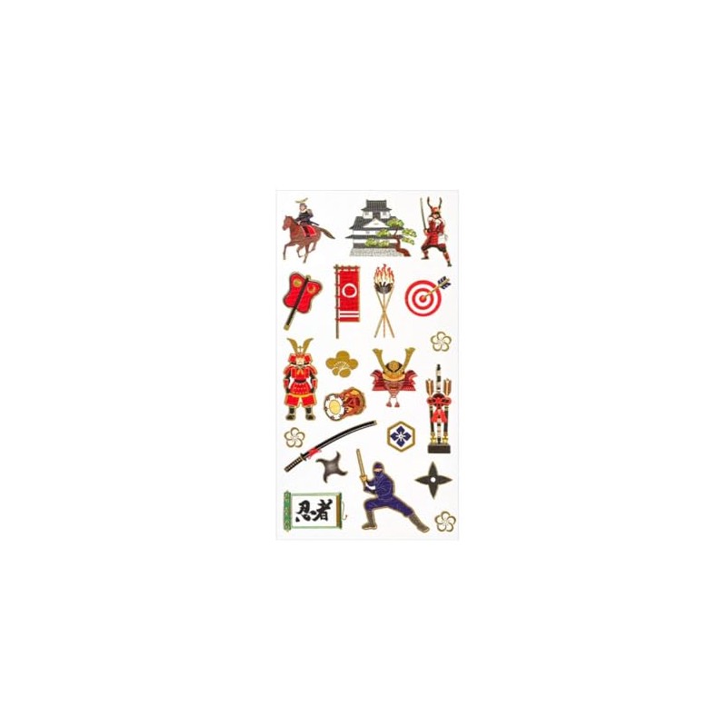 Sticker Sheet: Japanese Pattern Seal/Japanese Traditional Series Sengoku Era