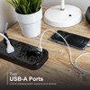 GE Surge Protector, 7 Outlet, 2 USB-A, 2.4A, 1470J, Braided
