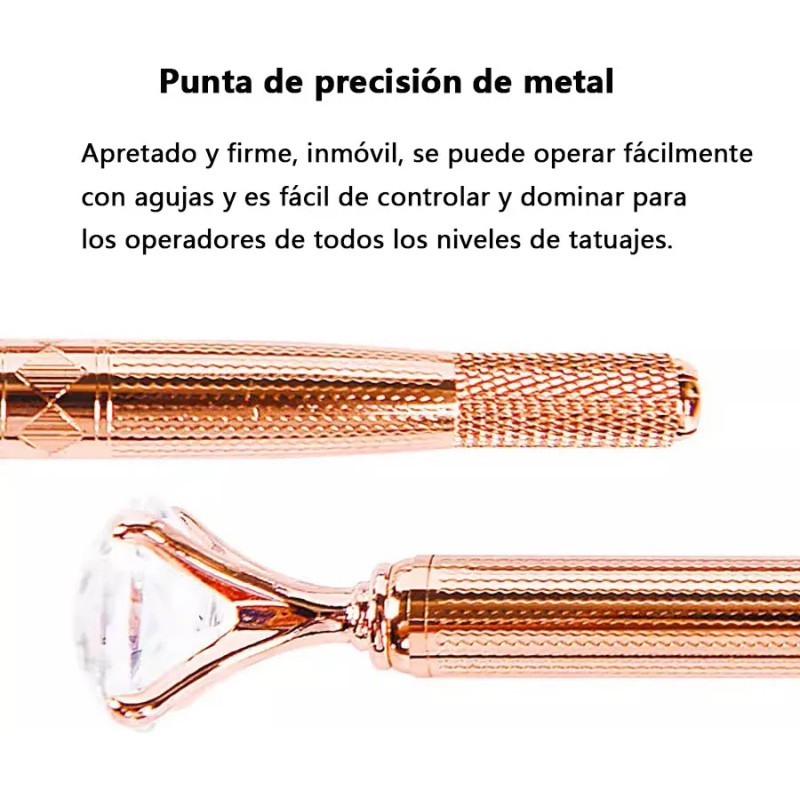 3pz Inductor Diamante Agujas Microblading Shading Cejas Oro Y Plata