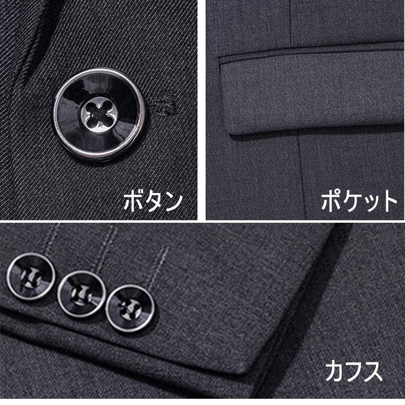 VYOOU Men's Formal Suit, Blazer, Business Jacket, Outerwear, Large Size,