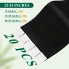 Easyouth Black Human Hair Tape in Extensions 24 Inch Tape