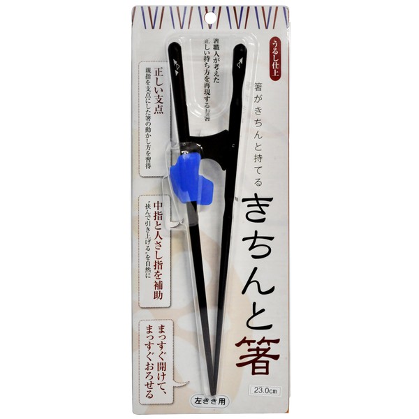 Ishida Supporting How to Mochi Chopsticks Neatly for Adults, 9.1 inches (23 cm), Left Handed