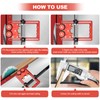 TOURACE Table Saw Thin Rip Table Saw Jig, Bow Featherboard