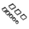 8Pcs Leather Cutting Mold Alloy Steel Square Shape Leather Punching