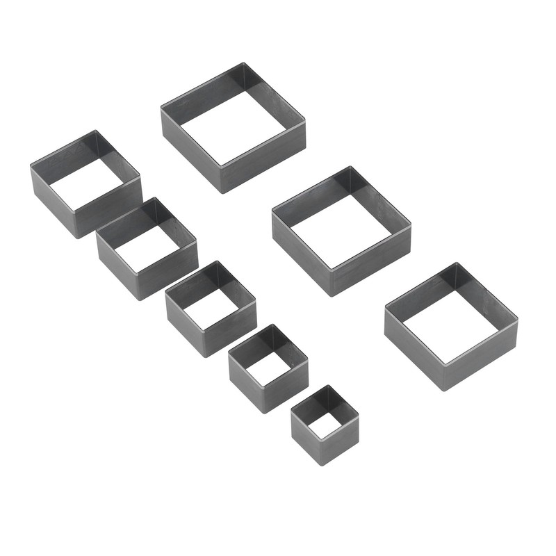 8Pcs Leather Cutting Mold Alloy Steel Square Shape Leather Punching