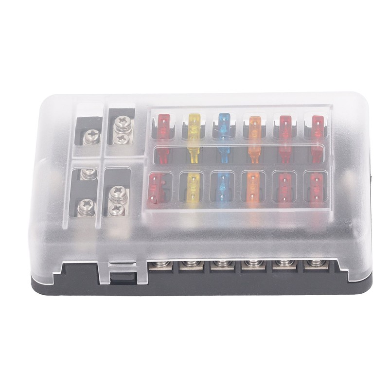 12 Way Fuse Box with LED Indicator DC12‑32V Waterproof Circuit