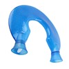 1400ml U Shaped Hot Water Bag Translucent Blue PVC Heating