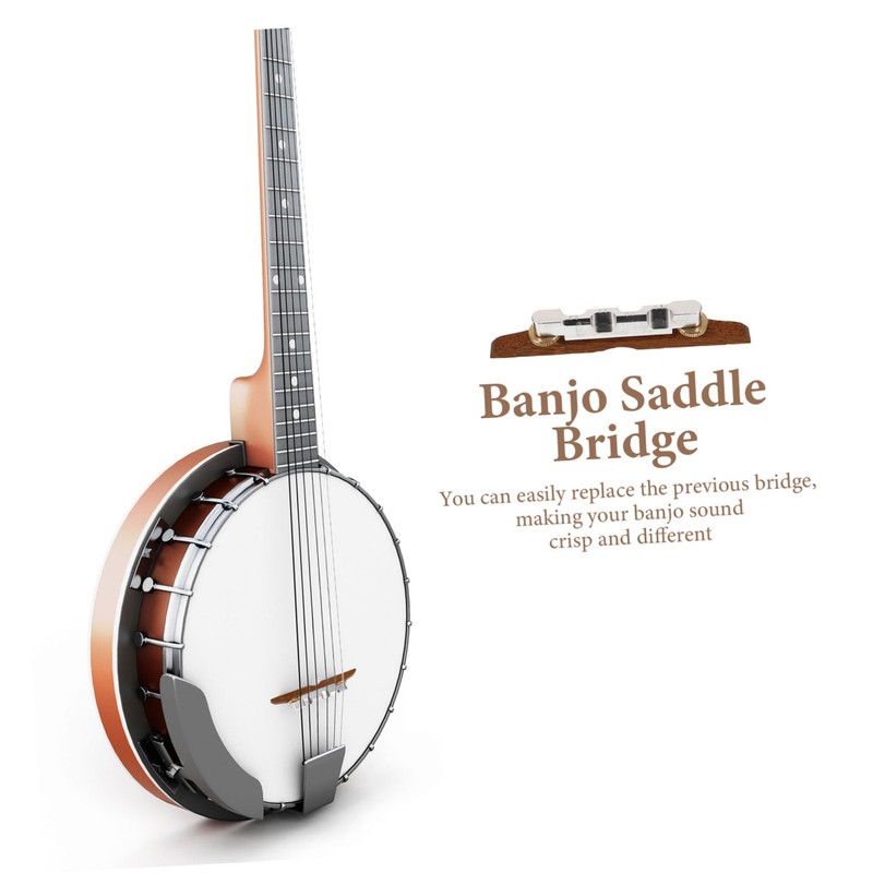 Kisangel Rosewood Banjo Bridge Professional Musical Instrument Supply Durable Wooden