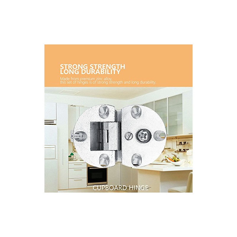 Bisagra oculta para puerta de clóset de cocina, 90 grados,