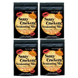 Sassy Crackers Seasoning Mix Variety 4 Pack Make Any Cracker a Sassy Cracker - Fiery Habanero 4 Pack