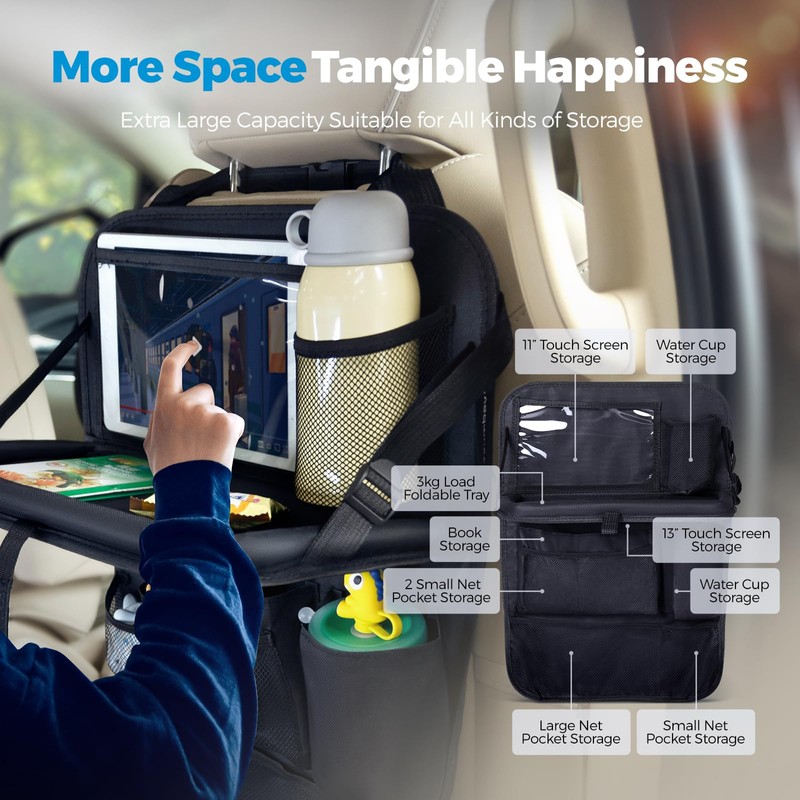 Tsumbay 2-in-1 Car Seat Organizer for Front Seat, Hanging Car