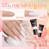 ROSALIND Poly Nail Gel 2 Farben WeiÃ Pink Gel mit
