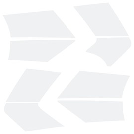 Real Time Industries Reflective Decals for Yamaha FJR1300 Gen 2 Fairing (White)