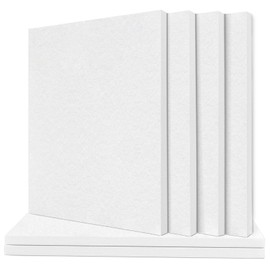 TroyStudio Thickened Acoustic Panels, 16 x 12 x 0.5 Inches Pack of 6 Felt Wall Decor Tiles Sound Absorbing Board, Noise Reverb Echo Dampening Soundproof Padding for Door Music Recording Home Studio