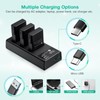 FirstPower EN-EL14/EN-EL14a Battery 3Pcs with Triple Slot Charger for Nikon
