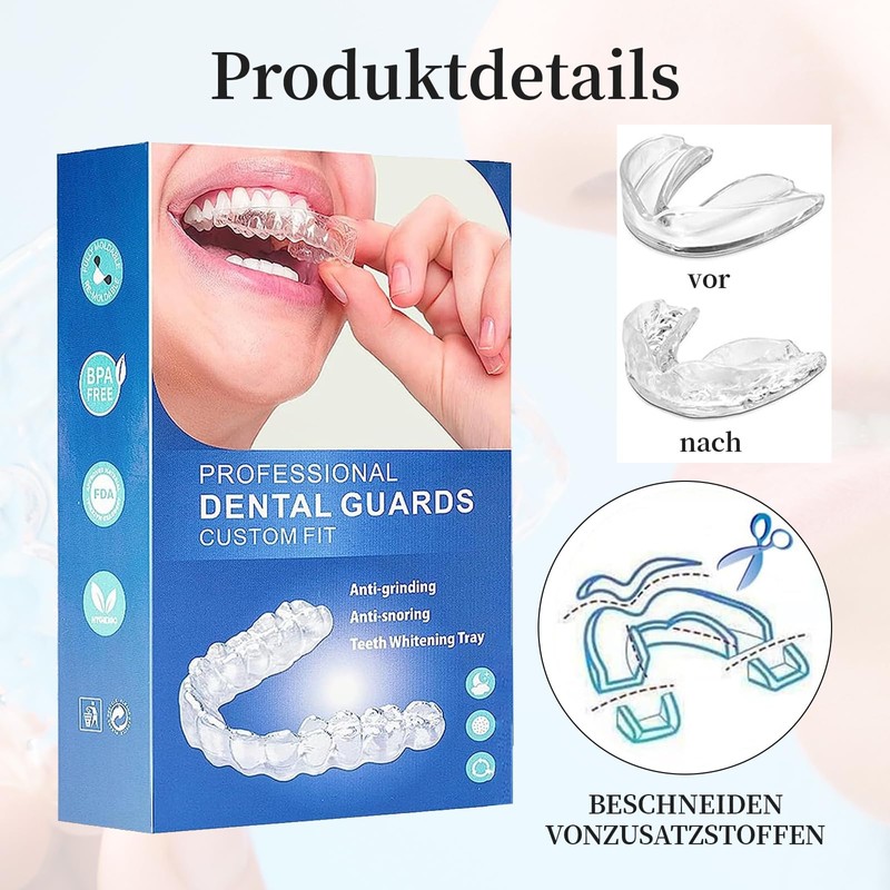 Pack of 4 Grinding Splints for Night, Grinding Splint, Teeth