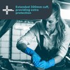 UNIGLOVES PRO.TECT Blue Nitrile Disposable Gloves, Extended Cuff, Nitrile Gloves,