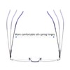 REAVEE 2 Pack Retro Designer Half Frame Reading Glasses for