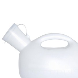 perfeclan Men Pee Bottle Pee Collection Pot Lightweight Portable Mens Potty Male Urinal Pee Bottle for Children Car Travel Driving, White