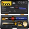 IRODA SolderPro 90K Professional Butane Soldering Kit Cordless 3-in-1 Tool