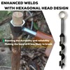MinliGUY Hand Auger Wood Drill, Upgrade Welds Bushcraft Auger w/